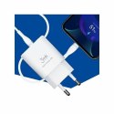 Ładowarka sieciowa 20W 1xUSB-C +USB-A PD QC bez kabla Biała