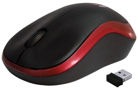 MYSZ REBELTEC METEOR RED/BLACK WIRELESS USB