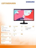 Monitor 27 cali LS27C362EAUXEN VA 1920x1080 FHD 16:9 1xD-Sub 1xHDMI 4ms(GTG) zakrzywiony 2 lata d2d