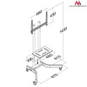 Profesjonalny stand wózek do telewizora na kółkach MC-739 max 40kg max 32-65''