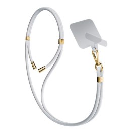 Smycz do telefonu - 3mk EasyClip - White (gold)