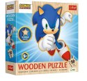 Puzzle drewniane 50 elementów Radosny Sonic