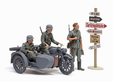 Figurki German KS600 Motorcycle & Sidecar 1/35