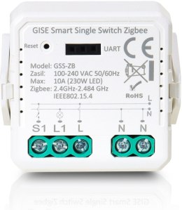 GISE Smart Pojedynczy moduł przekaźnikowy Zigbee | Tuya | GSS-ZB