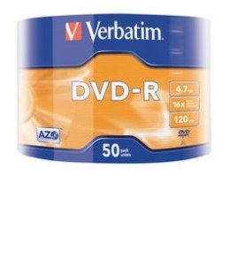 DVD-R 16x 4.7GB 50P SP Matt Silver Wrap 43788