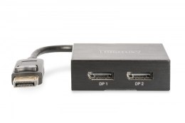 Rozdzielacz/Splitter DisplayPort 2-portowy UHD 4K 60Hz 3D HDCP 1.3, audio