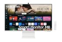 Monitor 32 cale SMART M80D VA 3840x2160 UHD 16:9 1xHDMI 1xUSB-C (65W) 2xUSB 2.0 4ms WiFi/BT HAS+PIV Webcam głośniki płaski biały