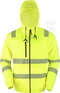 BLUZA HI-VI (FLUO) ŻÓŁTA M