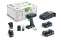 FESTOOL WIERTARKO-WKRĘTARKA T18+3 HPC4,0 I-SET