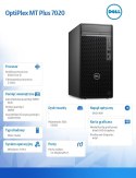 Komputer Optiplex Plus MT/Core i7-14700/8GB/512GB SSD/Integrated/DVD RW/Wireless Kb & Mouse/W11Pro/vPro