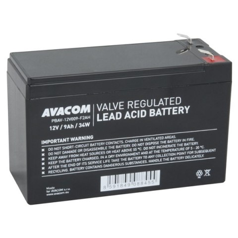 Avacom baterie HighRate, 12V, 9Ah, PBAV-12V009-F2AH