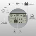 Solarny regulator ładowania MPPT z czujnikiem temperatury 20A | 12V / 24V | LCD | 2 x USB