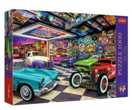 Puzzle 1000 elementów Premium Plus Garaż kolekcjonera samochodów