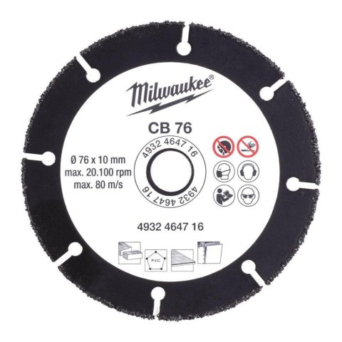 MILWAUKEE TARCZA 76mm UNIWERSALNA