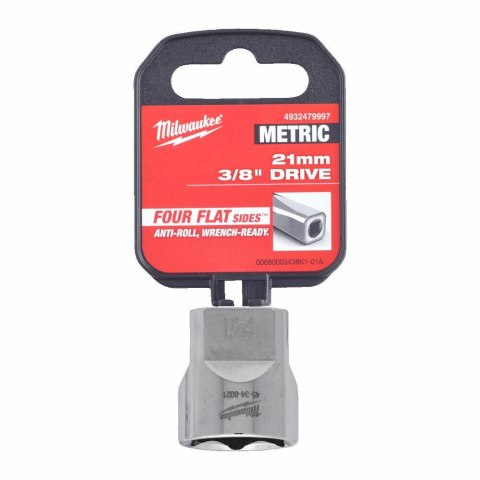 MILWAUKEE NASADKA 3/8" KRÓTKA 21mm... %%%