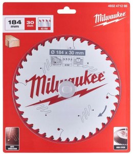 MILWAUKEE PIŁA TARCZOWA 184x30x2,1x40 ATB ATB CSB P W - DREWNO - SZYBKIE CIĘCIE