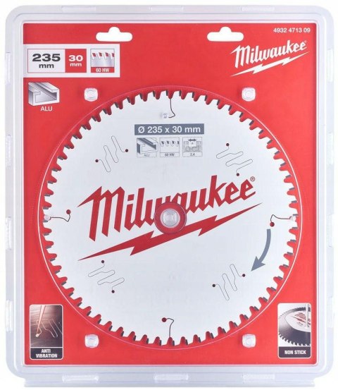 MILWAUKEE PIŁA TARCZOWA 235x30x2,4x60z ALUMINUM