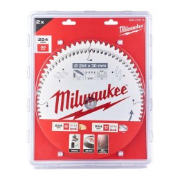 MILWAUKEE ZESTAW TARCZ TWIN PACK 216mm x 30mm 48z+60z /2szt.