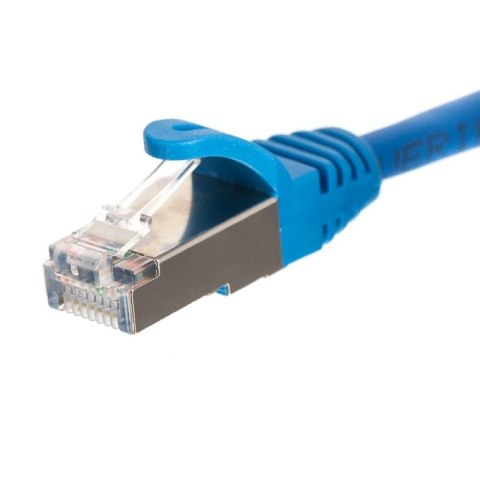 Patchcord RJ45, Netrack osłonka zalewana, kat. 5e FTP/STP, 5m niebieski