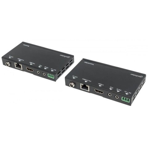 Extender HDMI Manhattan HDBASET po skrętce Cat.6/6a/7 4K IR POC do 40m