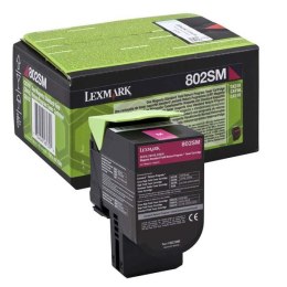 Lexmark oryginalny toner 80C2SM0, magenta, 2000s, return