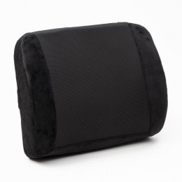 Podparcie lędźwiowe, uniwersalny, ergonomiczna, czarna, pianka z efektem pamięci