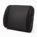 Podparcie lędźwiowe, uniwersalny, ergonomiczna, czarna, pianka z efektem pamięci