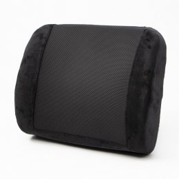 Podparcie lędźwiowe, uniwersalny, ergonomiczna, czarna, pianka z efektem pamięci