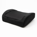 Podparcie lędźwiowe, uniwersalny, ergonomiczna, czarna, pianka z efektem pamięci