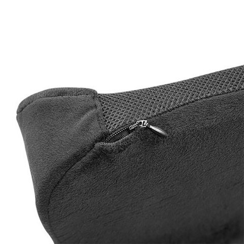 Podparcie lędźwiowe, uniwersalny, ergonomiczna, czarna, pianka z efektem pamięci