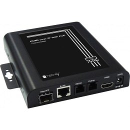 Extender / nadajnik HDMI Techly IDATA EXTIP-VW over IP z funkcją ściany wizyjnej, PoE