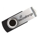 MediaRange USB flash disk, USB USB 2.0, 8GB, czarny, MR908, USB-A