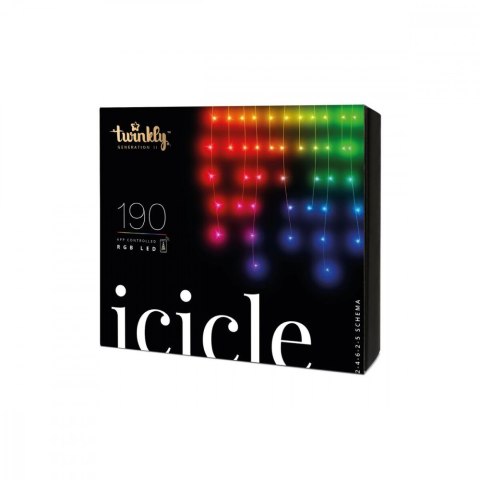 Inteligentne lampki LED Icicle 190 LED RGB Sople