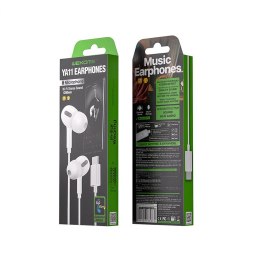 Słuchawki przewodowe HiFi jack 3,5 mm (Białe)