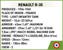 Klocki WWII Renault R-35 258 klocków