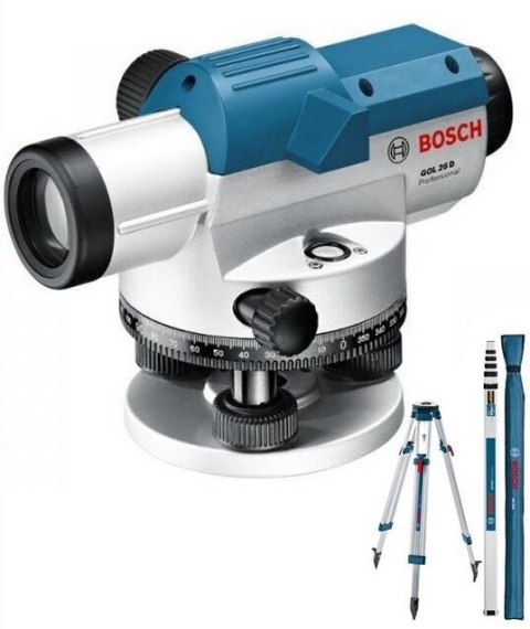 BOSCH NIWELATOR OPTYCZNY GOL 26 G + STATYW BT160 + ŁATA GR500