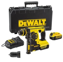 DEWALT MŁOT WIERCĄCO-KUJĄCY SDS-PLUS 18V 2,1J 2 x 4,0 Ah XR LI-ION + UCHWYT DCH254M2