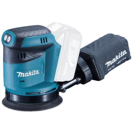 MAKITA SZLIFIERKA MIMOŚRODOWA 18V LI-ION 125mm BEZ AKUMULATORÓW I ŁADOWARKI DBO180Z