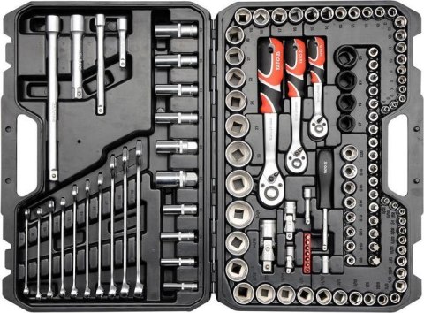 YATO ZESTAW KLUCZY 1/4" , 3/8" , 1/2" 120 elem. XL 38801