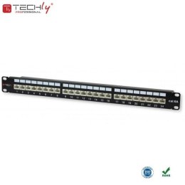 Patch panel TechlyPro 24 STP Cat.6/6a, czarny