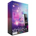 Inteligentne lampki dekoracyjne Strings USB-C (Candies) 100 LED RGB, serca, przezroczysty przewód, 6 m