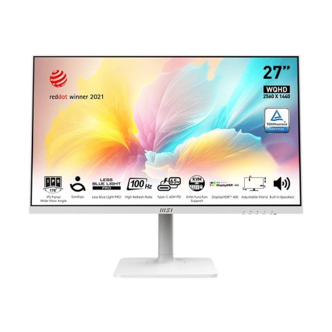 Monitor MSI 27" Modern MD272QXPW HDMI DP USB-C głośniki