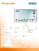 Monitor PRO MP273AW 27 cali LED/FHD/Flat/100Hz/White