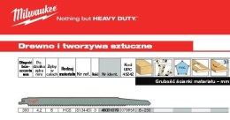 MILWAUKEE BRZESZCZOT DO PIŁY SZABLASTEJ 300mm HCS 3szt. DREWNO