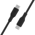 Kabel w oplocie USB-C do USB-C 100W 2m czarny