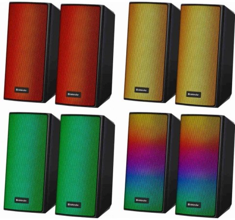 Głośniki komputerowe SPITFIRE 2.0 6W LED USB