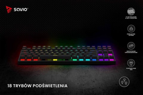 Klawiatura mechaniczna RGB Tempest X2 Outemu Brown