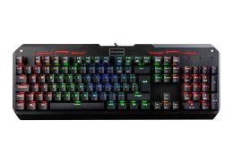 Klawiatura przewodowa Modecom Volcano HAMMER RGB Gaming mechaniczna (Przełącznik BLUE OUTEMU) niemiecki layout