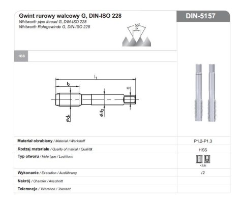 FANAR GWINTOWNIK G 1/8" NGRA/2