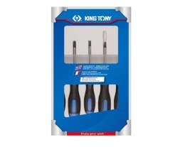 KING TONY KOMPLET WKRĘTAKÓW TORX 5 elem. T15, T20, T25, T27, T30.